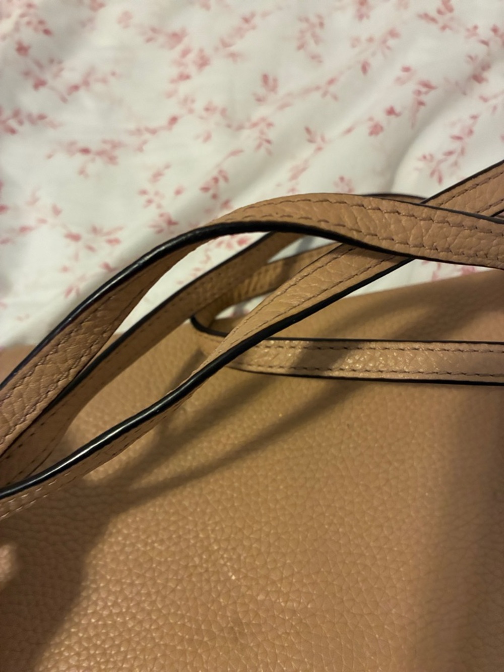 Coach Pebbled‎ Leather Crossbody in Tan Camel - Picture 7 of 10